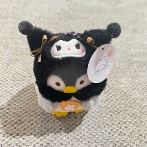 Kuromi Penguin Plush Keychain